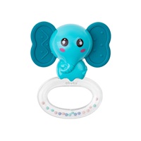 Silicone teether with rattle Akuku Elephant