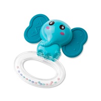 Silicone teether with rattle Akuku Elephant