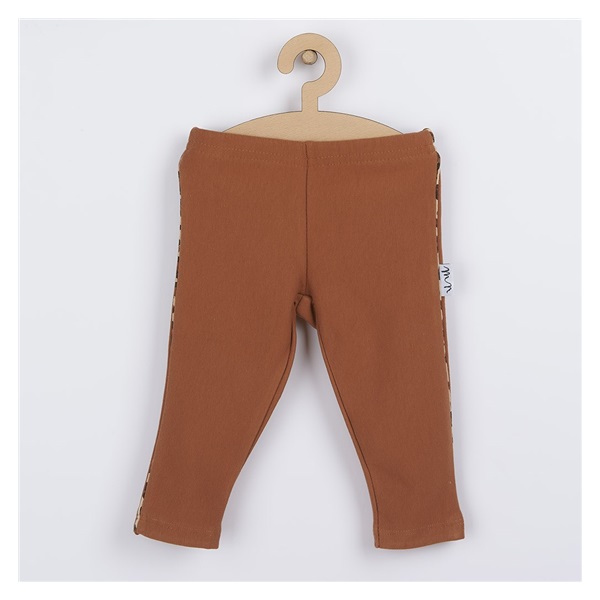 Baby cotton leggings Nicol Mia brown, size 56 (0-3m)