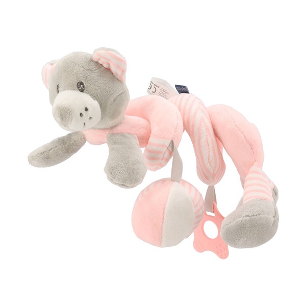 Spiral crib toy Baby Mix bear pink