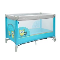 Baby Mix Travel Crib Owl Blue