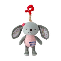 Baby Mix Rabbit plush toy with toy machine and clip