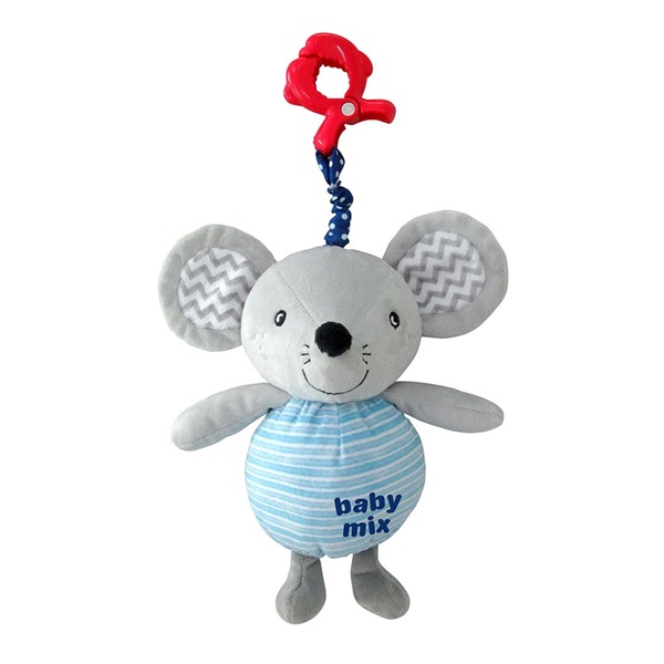 Baby Mix Mouse plush toy with toy machine and clip