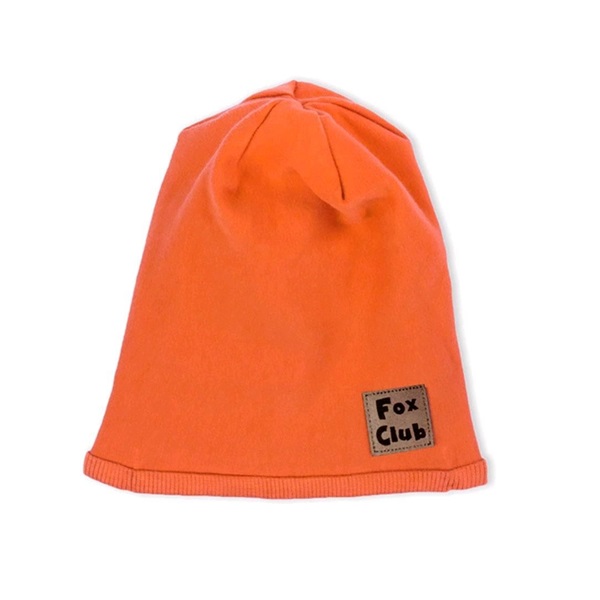 Baby cotton cap Nicol Fox Club orange, size 56/62