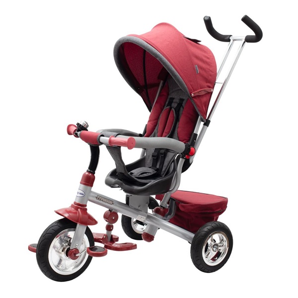 Baby Mix 3in1 TYPHOON 360° tricycle burgundy