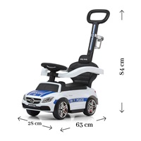 Scooter with guide bar Mercedes Benz AMG C63 Coupe Milly Mally Police