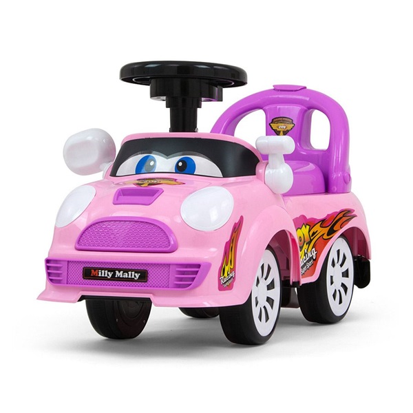 Baby slide with sound Milly Mally JOY pastel pink