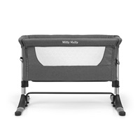 Milly Mally Side by Side cot navy 2