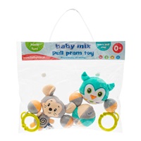 Baby Mix Mouse and Owl Plush Stroller Rattle