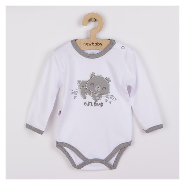 New Baby Cute Bear Cotton Baby Bodysuit with Long Sleeves, size 86 (12-18m)