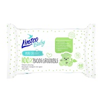 Linteo Baby Wet Wipes 100% BIODEGRADABLE 48pcs