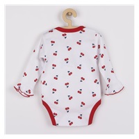 New Baby Cherry Long Sleeve Cotton Baby Bodysuit, size 80 (9-12m)