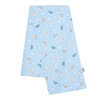 Cotton diaper with print New Baby blue little bears