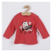 Baby cotton sweatpants and T-shirt Koala Birdy dark pink, size 56 (0-3m)