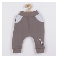 Baby cotton sweatpants and T-shirt Koala Birdy grey, size 56 (0-3m)