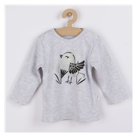 Baby cotton sweatpants and T-shirt Koala Birdy grey, size 74 (6-9m)