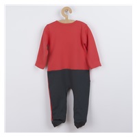 Koala Birdy baby cotton jumpsuit dark pink, size 80 (9-12m)