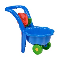 Children's garden wheel with trowel and rake BAYO Daisy blue