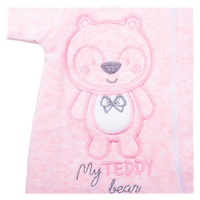 Baby Suede Jumpsuit with Hood New Baby Sweetheart Pink, size 56 (0-3m)