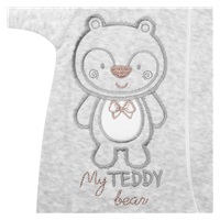 Baby Suede Jumpsuit with Hood New Baby Sweetheart grey, size 56 (0-3m)