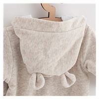 Baby Suede Jumpsuit with Hood New Baby Sweetheart Beige, size 68 (4-6m)