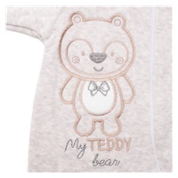 Baby Suede Jumpsuit with Hood New Baby Sweetheart Beige, size 68 (4-6m)