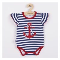 Girl's Short Sleeve Body New Baby Marine, size 56 (0-3m)