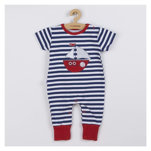 Boys summer jumpsuit New Baby Marine, size 56 (0-3m)