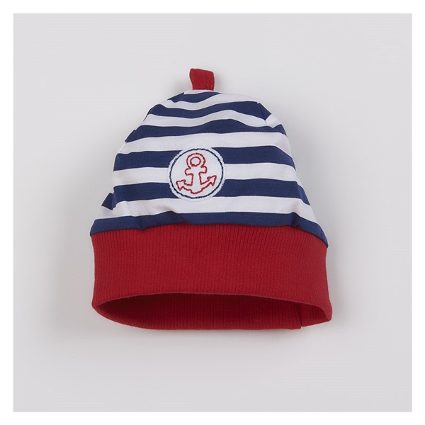 Baby Cotton Cap New Baby Marine, size 80 (9-12m)