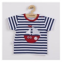 Baby set T-shirt and shorts New Baby Marine, size 56 (0-3m)