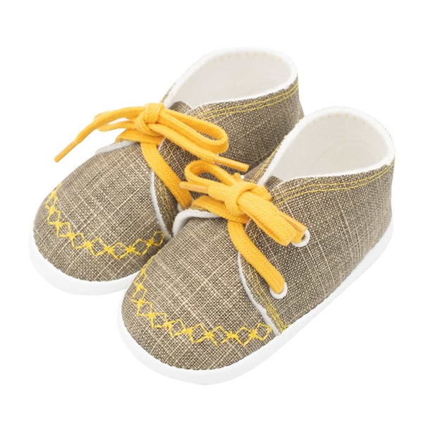 Baby booties sneakers New Baby jeans mustard 0-3 m, size 0-3 m