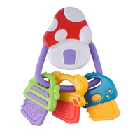 Baby rattle with sound Baby Mix toadstool and keys