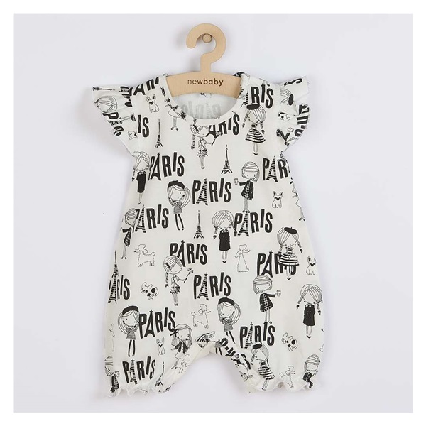 New Baby Paris Summer Cotton Infant Jumpsuit, size 56 (0-3m)