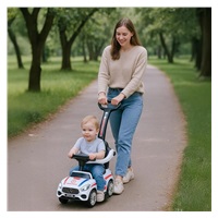 Baby Mix AMBULANCE white baby bouncer with sound and guide bar