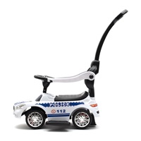 Baby Mix POLICE white baby bouncer with sound and guide bar