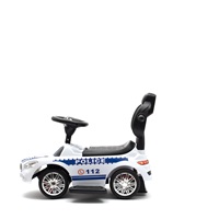 Baby Mix POLICE white baby bouncer with sound and guide bar