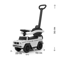 Scooter with guide bar MERCEDES G350d Milly Mally white