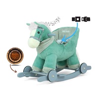 Rocking horse with melody and wheels Milly Mally Polly mint