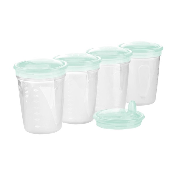 Set of containers with mouthpiece for food and milk Baby Ono 200ml