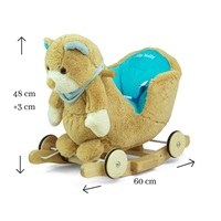 Rocking toy with melody and wheels Milly Mally Polly Bear brown-blue