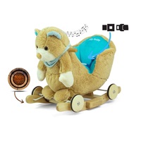 Rocking toy with melody and wheels Milly Mally Polly Bear brown-blue