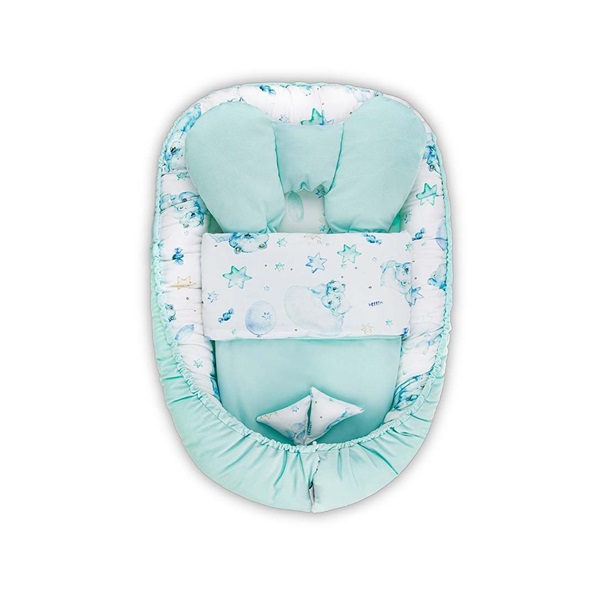 Velvet Belisima Sleeping bears baby nest with duvet