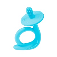 Baby silicone teether Akuku Snail blue