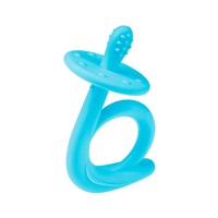 Baby silicone teether Akuku Snail blue