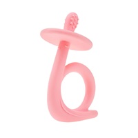 Baby silicone teether Akuku Snail pink