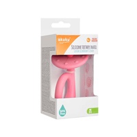 Baby silicone teether Akuku Snail pink