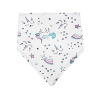 Infant neck scarf bib Akuku Unicorn