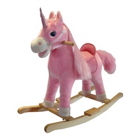 Rocking unicorn with melody PlayTo pink CZ+SK