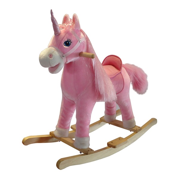 Rocking unicorn with melody PlayTo pink CZ+SK