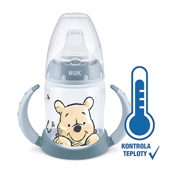 NUK Winnie the Pooh baby bottle with temperature control 150 ml grey